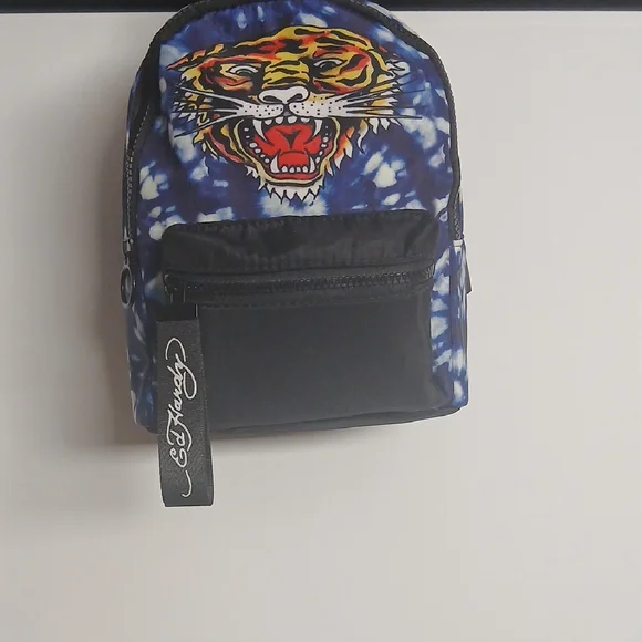 Ed Hardy | Bags | Ed Hardy Blue Black Women Backpack Nwt  display picture 2